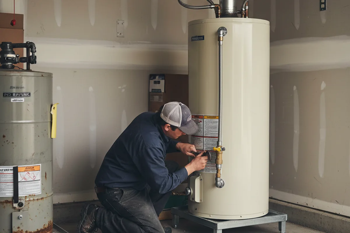 Water heater and shutoff valve replacement in Friendsville